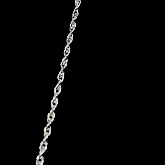 Star Art Sterling Silver Rhinestone Necklace And Screw Back Earrings Set (5120) - Picture 6 of 13